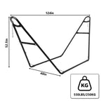 Soporte Resistente Portátil para Hamaca - Capacidad de 250 kg, Apto para Hamacas de 2.9 a 4.3 m, Estructura de Acero para Interiores/Exteriores, Negro