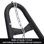 Soporte Resistente Portátil para Hamaca - Capacidad de 250 kg, Apto para Hamacas de 2.9 a 4.3 m, Estructura de Acero para Interiores/Exteriores, Negro