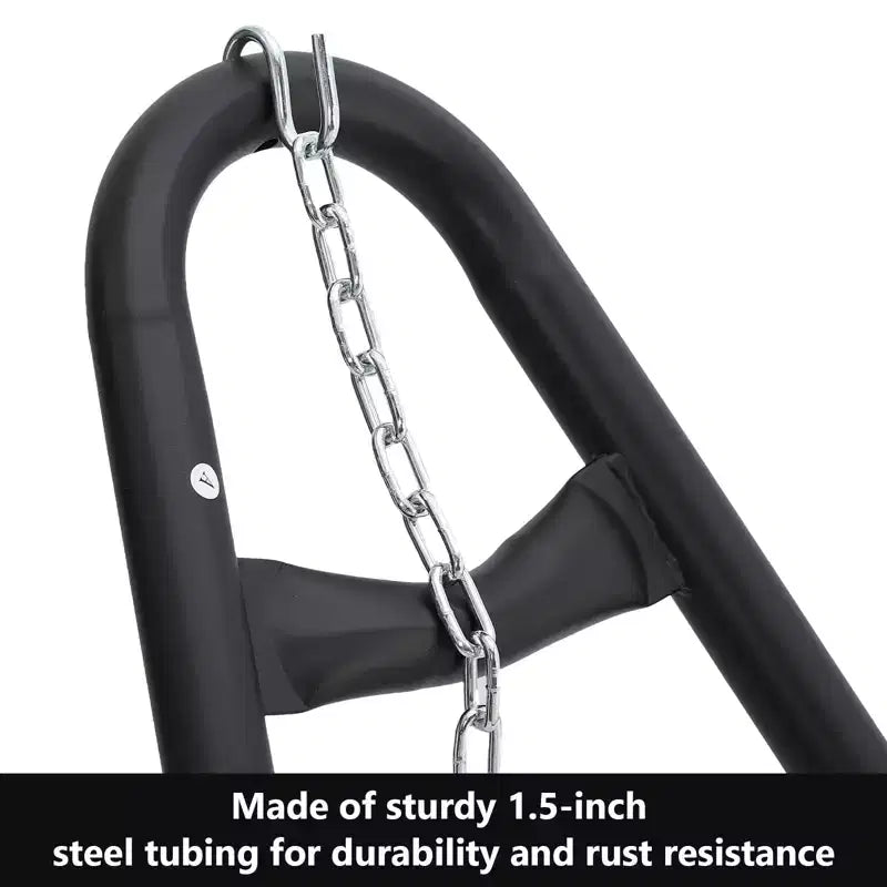 Soporte Resistente Portátil para Hamaca - Capacidad de 250 kg, Apto para Hamacas de 2.9 a 4.3 m, Estructura de Acero para Interiores/Exteriores, Negro
