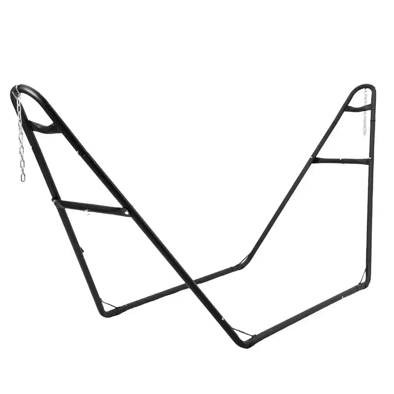Soporte Resistente Portátil para Hamaca - Capacidad de 250 kg, Apto para Hamacas de 2.9 a 4.3 m, Estructura de Acero para Interiores/Exteriores, Negro