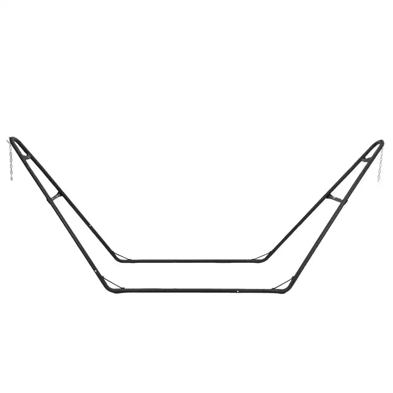Soporte Resistente Portátil para Hamaca - Capacidad de 250 kg, Apto para Hamacas de 2.9 a 4.3 m, Estructura de Acero para Interiores/Exteriores, Negro