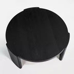 Mesa de centro auxiliar redonda moderna, mesa de sofá de madera maciza para salas de estar y decoración de dormitorios