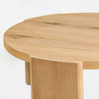 Mesa de centro auxiliar redonda moderna, mesa de sofá de madera maciza para salas de estar y decoración de dormitorios