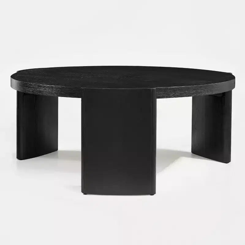 Mesa de centro auxiliar redonda moderna, mesa de sofá de madera maciza para salas de estar y decoración de dormitorios