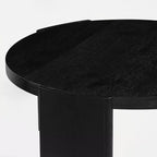 Mesa de centro auxiliar redonda moderna, mesa de sofá de madera maciza para salas de estar y decoración de dormitorios