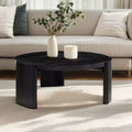 Mesa de centro auxiliar redonda moderna, mesa de sofá de madera maciza para salas de estar y decoración de dormitorios