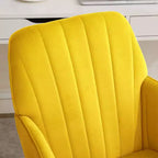 Silla de oficina moderna ergonómica y ajustable con ruedas, silla de escritorio giratoria de terciopelo para oficina y estudio