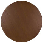 Mesa de centro redonda – MDF negro moderno con superficie de chapa de madera, 45 kg de capacidad, para salón interior