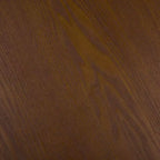 Mesa de centro redonda – MDF negro moderno con superficie de chapa de madera, 45 kg de capacidad, para salón interior