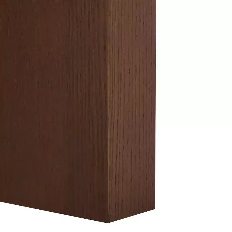 Mesa de centro redonda – MDF negro moderno con superficie de chapa de madera, 45 kg de capacidad, para salón interior