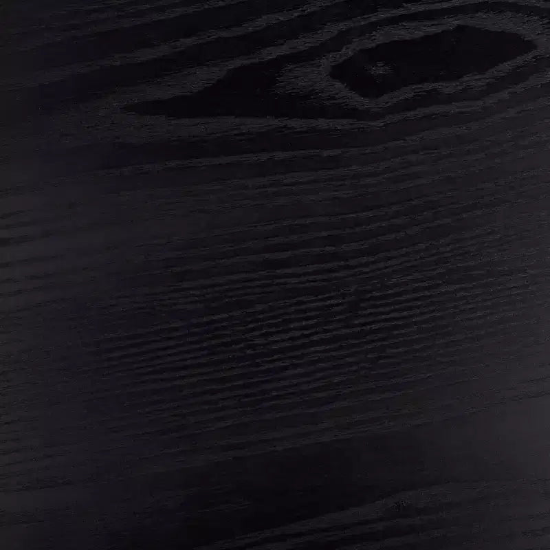 Mesa de centro redonda – MDF negro moderno con superficie de chapa de madera, 45 kg de capacidad, para salón interior
