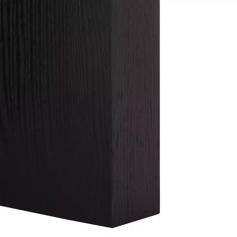 Mesa de centro redonda – MDF negro moderno con superficie de chapa de madera, 45 kg de capacidad, para salón interior