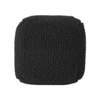 Puff de puf de punto, otomana redonda, sillón de suelo para sala de estar, dormitorio, residencia, no requiere montaje