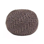 Puff de puf de punto, otomana redonda, sillón de suelo para sala de estar, dormitorio, residencia, no requiere montaje
