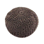 Puff de puf de punto, otomana redonda, sillón de suelo para sala de estar, dormitorio, residencia, no requiere montaje