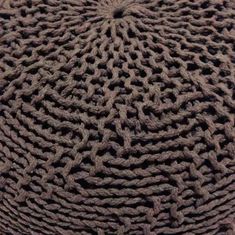 Puff de puf de punto, otomana redonda, sillón de suelo para sala de estar, dormitorio, residencia, no requiere montaje