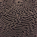 Puff de puf de punto, otomana redonda, sillón de suelo para sala de estar, dormitorio, residencia, no requiere montaje