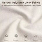 Estructura de cama de plataforma moderna tapizada en lino – Cabecero grueso acolchado, patas de madera de caucho, sin necesidad de somier