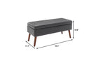 Banco de almacenamiento rectangular, otomana tapizada para sala de estar, pasillo, dormitorio, entrada, pie de cama,