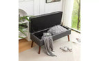 Banco de almacenamiento rectangular, otomana tapizada para sala de estar, pasillo, dormitorio, entrada, pie de cama,