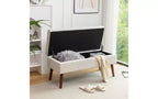 Banco de almacenamiento rectangular, otomana tapizada para sala de estar, pasillo, dormitorio, entrada, pie de cama,