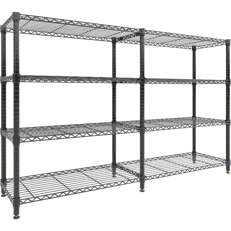 5-Tier Heavy Duty Metal Wire Storage Rack, Adjustable Shelving Unit for Kitchen Pantry, Garage, and Commercial Use, Wide Freestanding Organizer