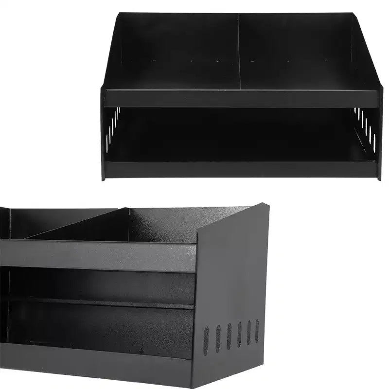 Soporte para Cascos Montado en la Pared, Soporte Doble de Aluminio para Cascos con Ganchos para Colgar Ropa, Organizador de Almacenamiento de Cascos para Garaje o Taller